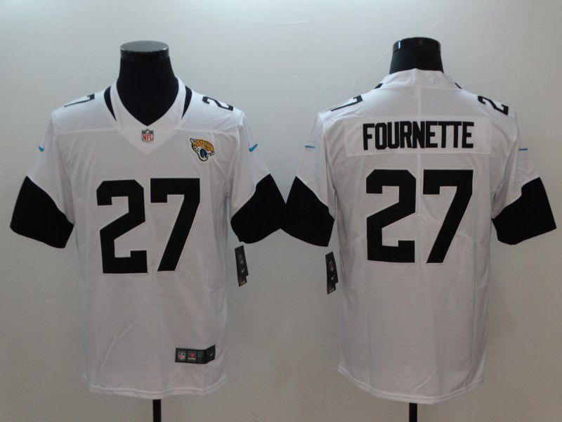 Men Jacksonville Jaguars #27 Fournette White Vapor Untouchable Limited Player Nike NFL Jerseys